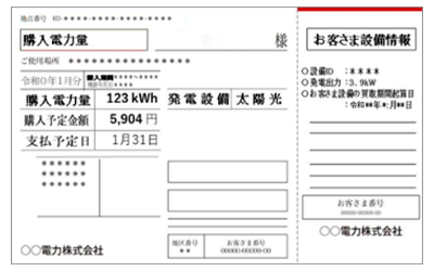 購入電力量のお知らせ